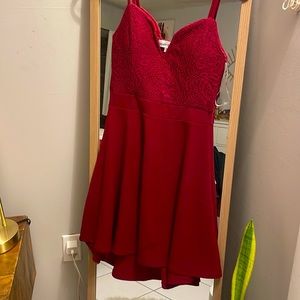Short Burgundy dress